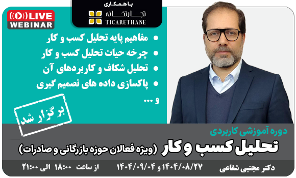 وبینار آموزشی تحلیل کسب و کار با رویکرد صادراتی